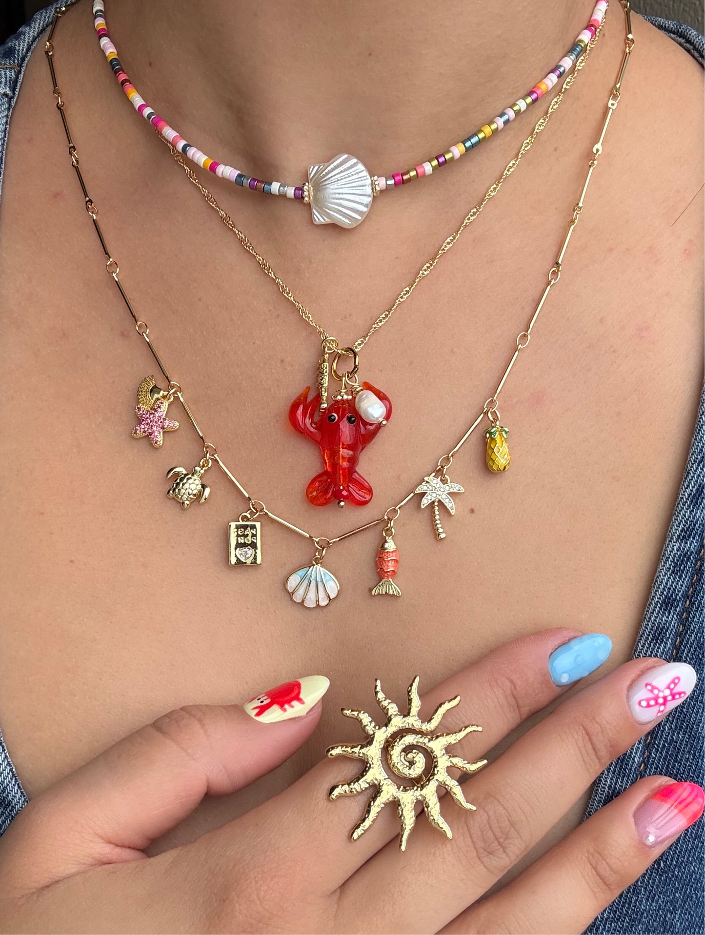 Summer Trip Charm Necklace